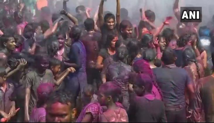 holi in pushkar holi in pushkar