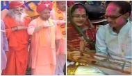 UP, MP CM celebrate Holi with fervour