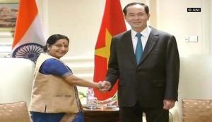 Sushma Swaraj meets Vietnamese President Tran Dai Quang