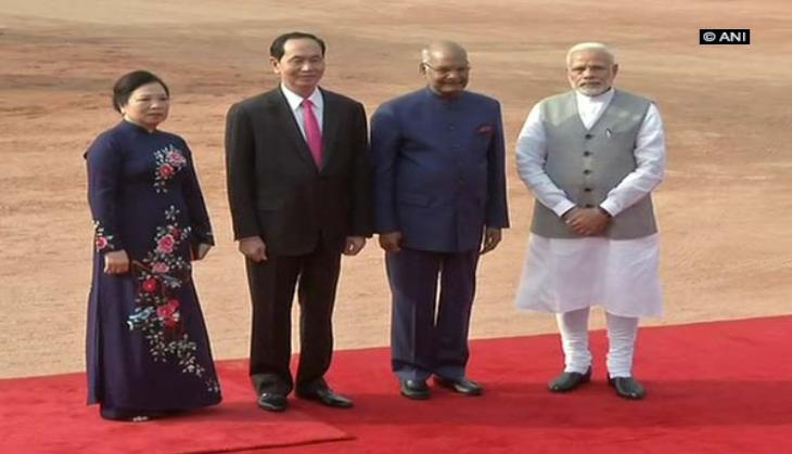 Vietnamese President receives ceremonial welcome at Rashtrapati Bhawan