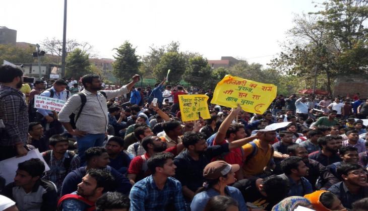 students protest