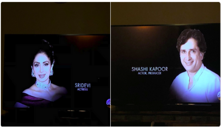 Oscars 2018: Late Bollywood actors Sridevi and Shashi Kapoor honoured by the Academy 