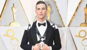 Fifty Shades of Grey:  Adam Rippon sets Oscar on fire with a controversial outfit