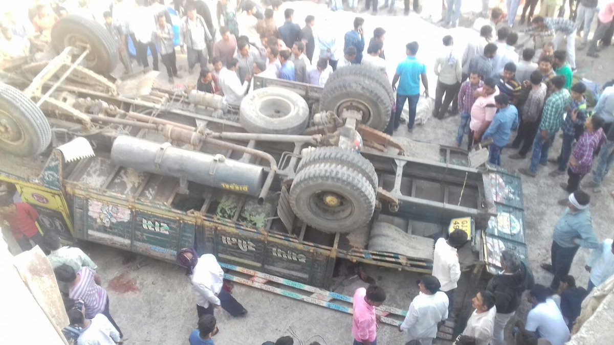 27 die as truck falls into water channel in Gujarat