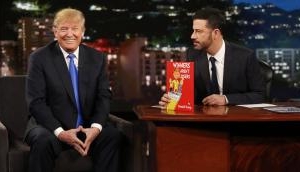 American television host Jimmy Kimmel calls Trump 'lowest rated President'