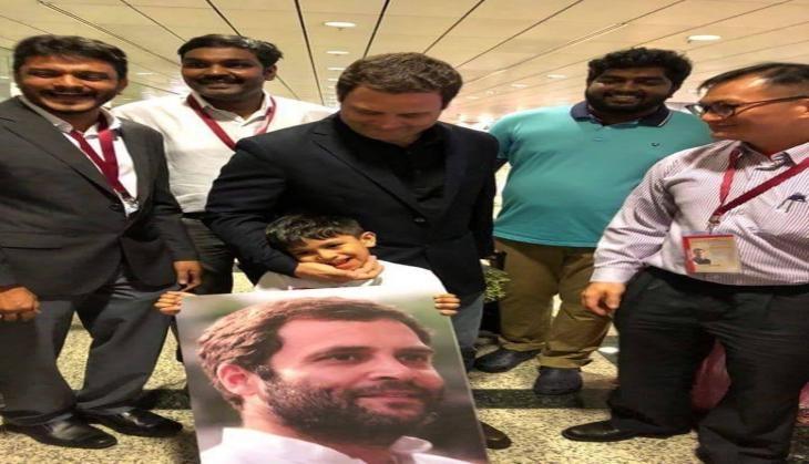 Rahul Gandhi with little fan's