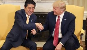 Shinzo Abe and Trump would meet in April to put pressure on North Korea for denuclerisation 