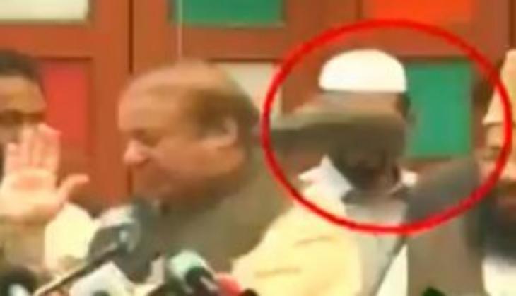 Shoe thrown at Nawaz Sharif
