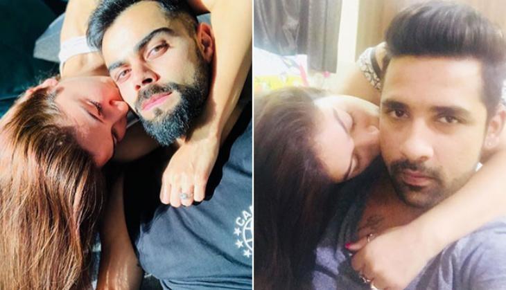 Bigg Boss, Bigg Boss 11, Bigg Boss 11 couple, Puneesh Sharma, bandgi kalra, Puneesh Sharma and bandgi kalra, Puneesh Sharma and bandgi kalra trolles, Puneesh Sharma and bandgi kalra kissing, Puneesh Sharma and bandgi kalra copying virat anushka kissing pictures, virat anushka kissing pictures, Entertainment news, Entertainment news in hindi