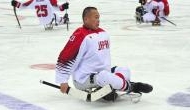 Winter Paralympics: Shinobu Fukushima, 61 goaltender for Japan plays ice hockey 
