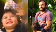 Taimur enjoys a walk with father Saif Ali Khan, see pictures that went viral