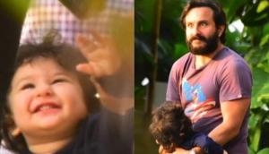 Taimur enjoys a walk with father Saif Ali Khan, see pictures that went viral