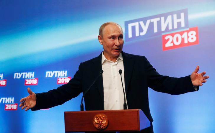 Vladimir Putin wins presidential elections