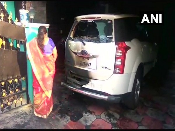 Petrol bomb hurled at BJP district secy's car