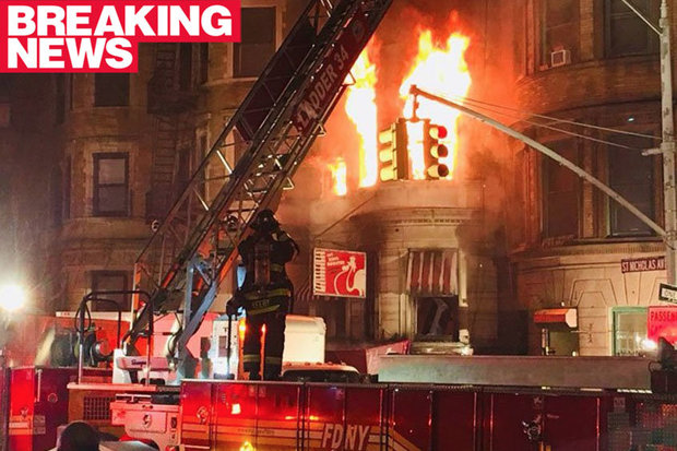 Firefighter dies battling blaze at Edward Norton's 'Motherless Brooklyn' movie set at ‪‪Harlem in ‪New York City