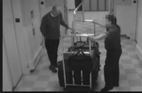 Las Vegas gunman video: Stephen Paddock seen entering Mandalay Bay resort carrying 21 suitcases a day before massacre 
