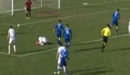 OMG! This football player died after a ball struck him on his chest; See the video