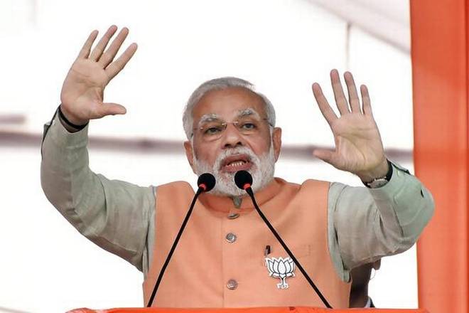 PM Narendra Modi flagged-off India's first electric high speed train 'Humsafar Express' at Champaran event