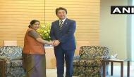 Sushma Swaraj meets Japanese PM Shinzo Abe, stresses on friendly ties