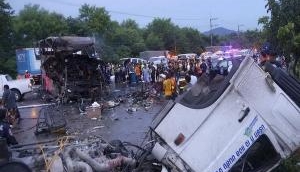 21 killed after bus catches fire in Thailand