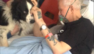 Watch heartbreaking video of dying man kiss his dog goodbye