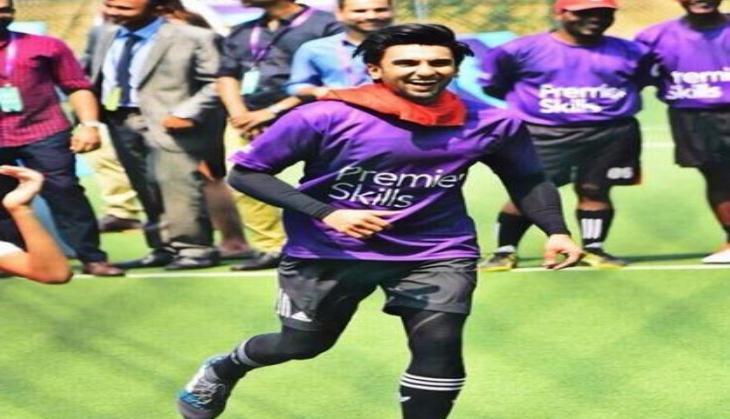 Actor Ranveer singh injured during football match