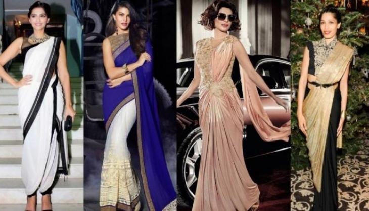saree in ethnic style