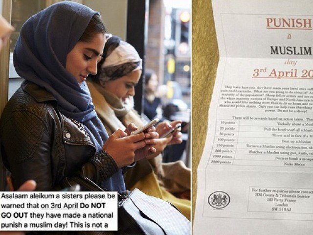 Punish a Muslim Day: Muslim women in UK advised to hide their hijab and stay indoor