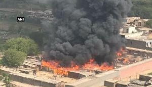 Fire breaks out in Ghaziabad slum