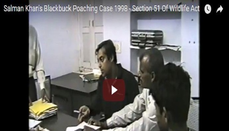 Salman Khan guilty in blackbuck poaching case: Race 3 actor looks stressed as he talks with the forest department official; 20 years old video goes viral