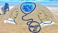 World Health Day 2018: Sudarsan Pattnaik crafts beautiful sand art to bring health awareness