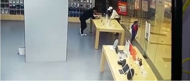 Glass door smashes to ground as a child plays with it: Watch Video