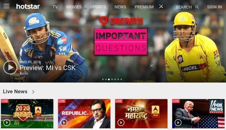 IPL Live on Hotstar