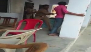 Sub-Inspector beats up rape accused with belt, video goes viral