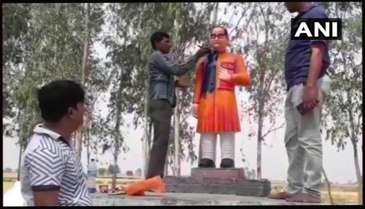 Recoluring Ambedkar statue