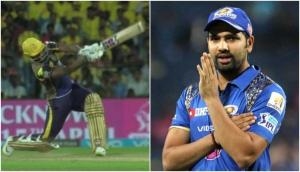  CSK v KKR: Andre Russell hit the longest six and send ball out of the ground; MI Skipper Rohit Sharma asks him - 'Are You Serious?'