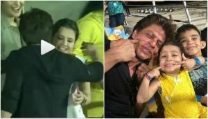 KKR vs CSK, IPL 2018: After Kolkata Knight Riders defeat, CSK skipper MS Dhoni's wife Sakshi said something to SRK, see video