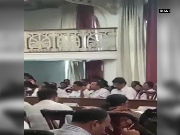BJP MLAs seen eating during fast?