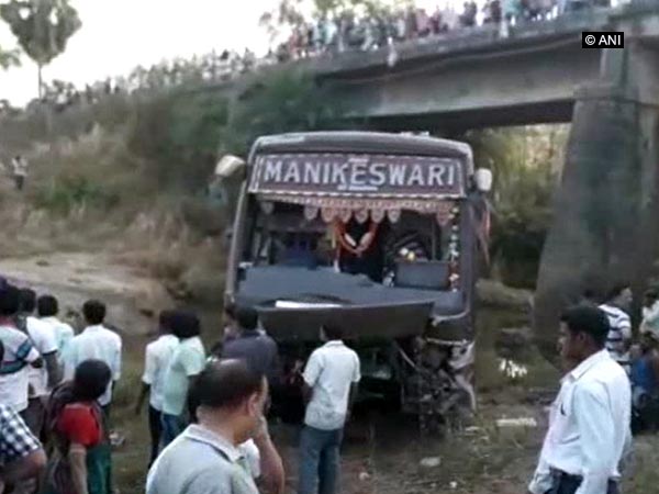 Odisha: 2 dead, 30 injured after bus falls off bridge
