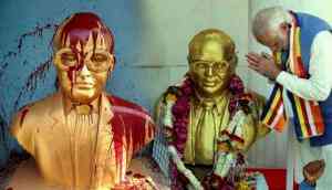 Why are BR Ambedkar's statues being defaced across the country?
