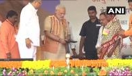 PM Modi presents pair of slippers to tribal woman