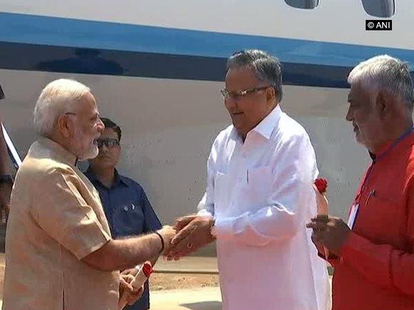 PM Modi arrives in Chhattisgarh, to launch various schemes
