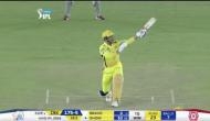 IPL 2018: Dhoni hit a magical one-handed six despite his back-pain; see video
