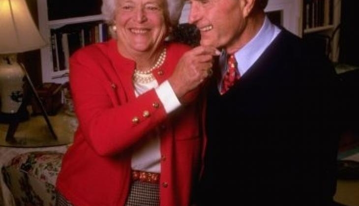 Barbara Bush with George Bush