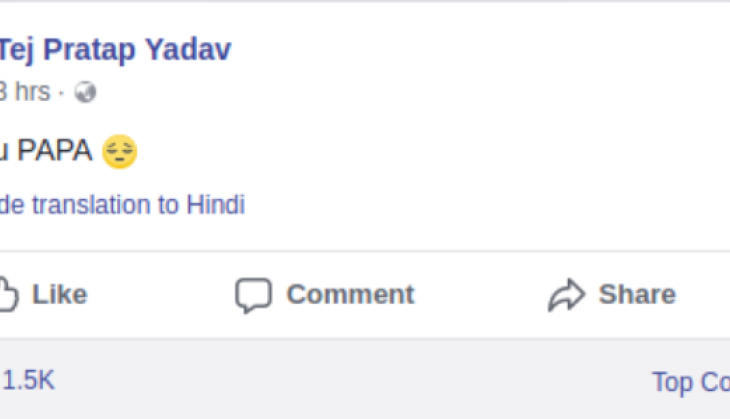 Facebook post