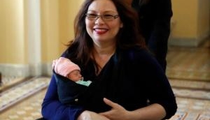  When Senator Tammy Duckworth's baby girl participated in historic vote against President Trump!