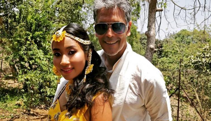 Milind soman and Ankita konwar