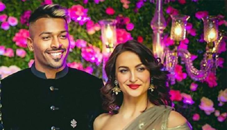 cricketer hardik pandya with elli avrram