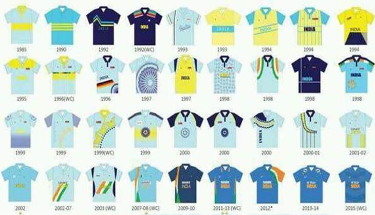 Evolution of Team India Cricket Jersey
