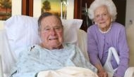 Former US President George H.W. Bush hospitalised with blood infection, a day after wife Barbara's funeral